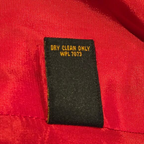 Vintage 80's 90's Express Red Wool Cashmere Blend 3-Button Classic Blazer, Sz S - Picture 8 of 9